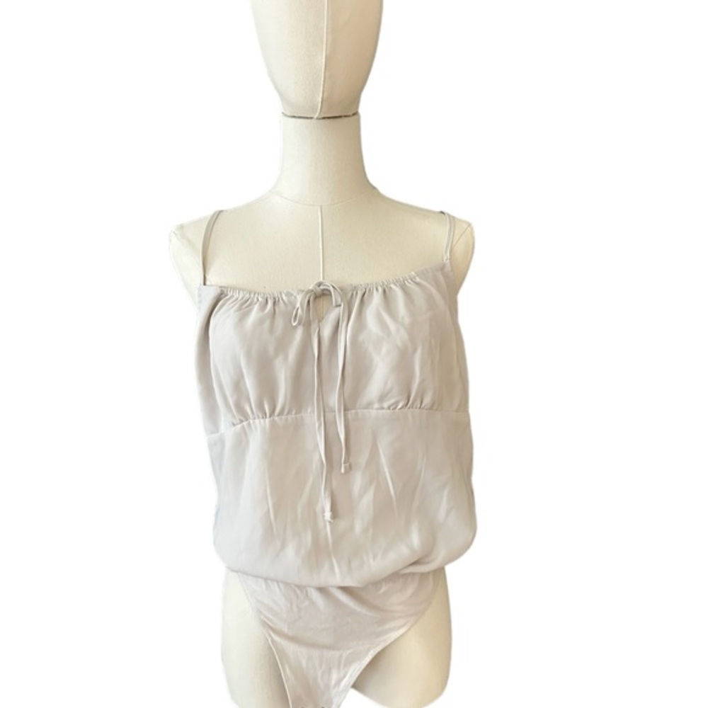 NWT Abercrombie & Fitch Cinched Tie-Front Cami Bodysuit